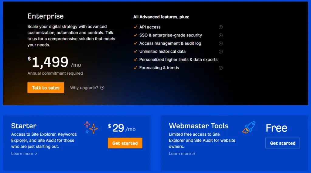 Ahrefs 2025 account sharing policy & pricing